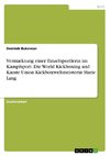 Vermarktung einer Einzelsportlerin im Kampfsport. Die World Kickboxing and Karate Union Kickboxweltmeisterin Marie Lang