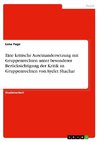 Eine kritische Auseinandersetzung mit Gruppenrechten unter besonderer Berücksichtigung der Kritik an Gruppenrechten von Ayelet Shachar