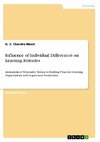 Influence of Individual Differences on Learning Attitudes