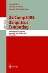 UbiComp 2003: Ubiquitous Computing