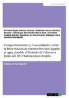 Comportanmiento y Conocimiento sobre la Preservación de nuestro Preciado líquido el agua potable el Periodo de Febrero a Junio del 2012 Valera estado trujillo