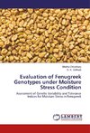 Evaluation of Fenugreek Genotypes under Moisture Stress Condition