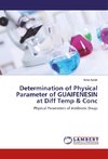 Determination of Physical Parameter of GUAIFENESIN at Diff Temp & Conc