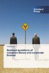 Selected questions of valuation theory and corporate finance