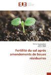 Fertilité du sol après amendements de boues résiduaires