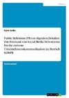 Public Relations (PR) im digitalen Zeitalter. Das Potenzial von Social Media Newsrooms für die externe Unternehmenskommunikation im Bereich B2B-PR