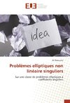 Problèmes elliptiques non linéaire singuliers