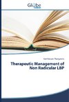 Therapeutic Management of Non Radicular LBP