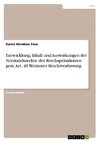 Entwicklung, Inhalt und Auswirkungen der Notstandsrechte des Reichspräsidenten gem. Art. 48 Weimarer Reichsverfassung