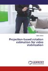 Projection-based rotation estimation for video stabilization