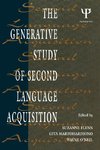 The Generative Study of Second Language Acquisition