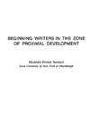 Beginning Writers in the Zone of Proximal Development