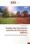 Analyse des Contraintes actuelles de l'Entreprise EFBACA