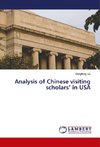 Analysis of Chinese visiting scholars' in USA