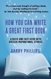 How You Can Write A Great  First Book