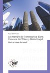 Le monde de l'entreprise dans l'oeuvre de Thierry Beinstingel