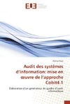 Audit des systèmes d'information: mise en oeuvre de l'approche Cobit4.1