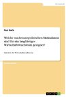 Welche wachstumspolitischen Maßnahmen sind für ein langfristiges Wirtschaftswachstum geeignet?