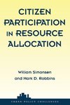 Simonsen, W: Citizen Participation In Resource Allocation