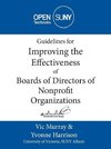 Guidelines for Improving the Effectiveness of Boards of Directors of Nonprofit Organizations