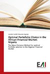 Optimal Portofolio Choice in the African Financial Market: Nigeria