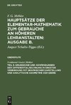 Grundzüge und Anwendungen der Differentialrechnung in engster Verbindung mit graphischer Darstellung und Analytische Geometrie der Ebene