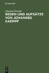 Reden und Aufsätze von Johannes Kaempf