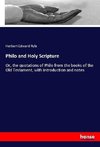 Philo and Holy Scripture