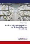 In vitro micropropagation of Brahmi (Bacopa monnieri)