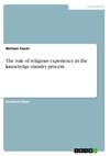 The role of religious experience in the knowledge transfer process