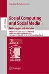 Social Computing and Social Media. Technologies and Analytics