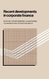 Recent Developments in Corporate Finance