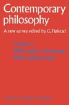 Tome 1 Philosophie du langage, Logique philosophique / Volume 1 Philosophy of language, Philosophical logic