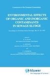 Environmental Effects of Organic and Inorganic Contaminants in Sewage Sludge