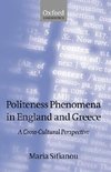 Politeness Phenomena in England and Greece