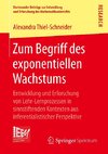 Zum Begriff des exponentiellen Wachstums