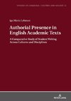 Lehman, I: Authorial Presence in English Academic Texts