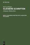 Kleinere Schriften zur classischen Philologie