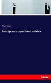 Beiträge zur assyrischen Lautlehre