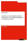 Inwiefern ist nach Hannah Arendt die Internetseite www.regensburg-digital.de ein öffentlicher Raum?