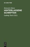 Hinterlassene Schriften