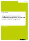 Competencia interpretativa en los intérpretes no profesionales en contextos cristianos en Lima Metropolitana