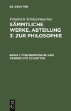 Philosophische und vermischte Schriften