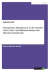 Strategisches Management in der Sozialen Arbeit. Eine Unternehmensanalyse der Maternus Kliniken AG