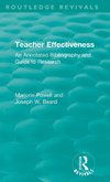 Teacher Effectiveness