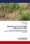 Microarray For Drought Tolerance In Rice