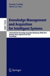 Knowledge Management and Acquisition for Intelligent Systems