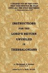 Instructions For the Lord's Return Unveiled in Thessalonians