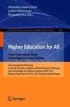 Higher Education for All. From Challenges to Novel Technology-enhanced Solutions