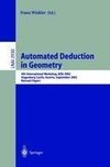 Automated Deduction in Geometry